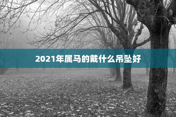 2021年属马的戴什么吊坠好