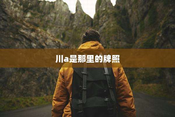 川a是那里的牌照