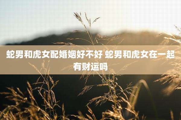 蛇男和虎女配婚姻好不好 蛇男和虎女在一起有财运吗