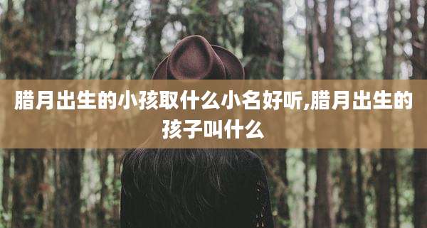 腊月出生的小孩取什么小名好听,腊月出生的孩子叫什么