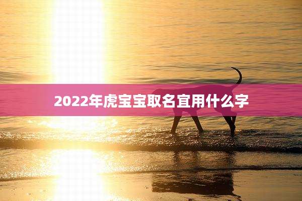2022年虎宝宝取名宜用什么字