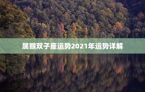 属猴双子座运势2021年运势详解