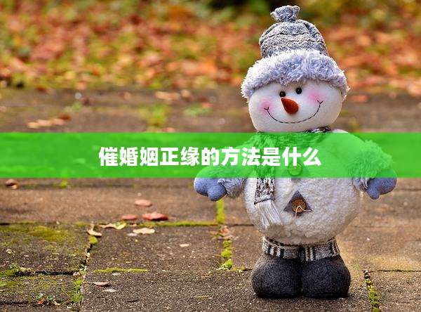 催婚姻正缘的方法是什么