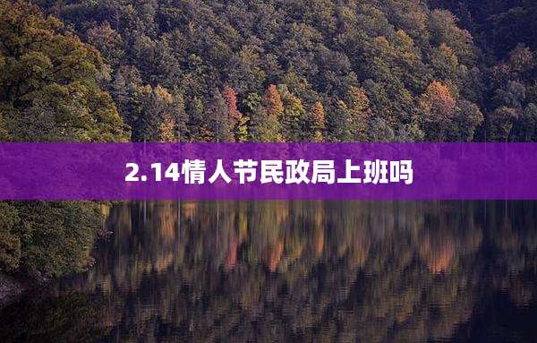 2.14情人节民政局上班吗