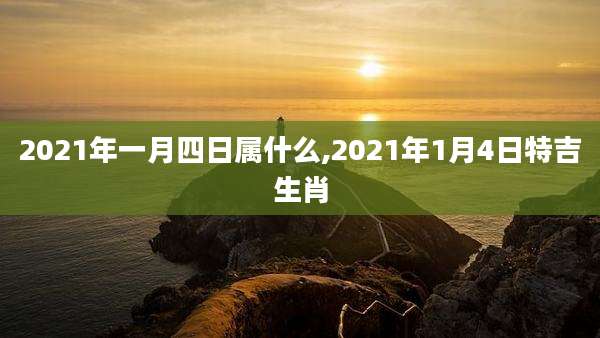 2021年一月四日属什么,2021年1月4日特吉生肖