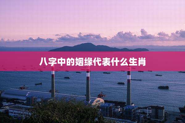 八字中的姻缘代表什么生肖