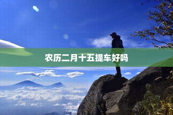 农历二月十五提车好吗