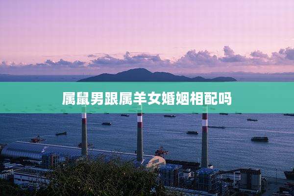 属鼠男跟属羊女婚姻相配吗