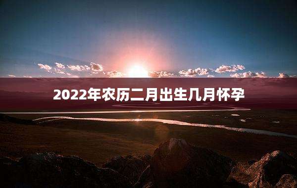 2022年农历二月出生几月怀孕