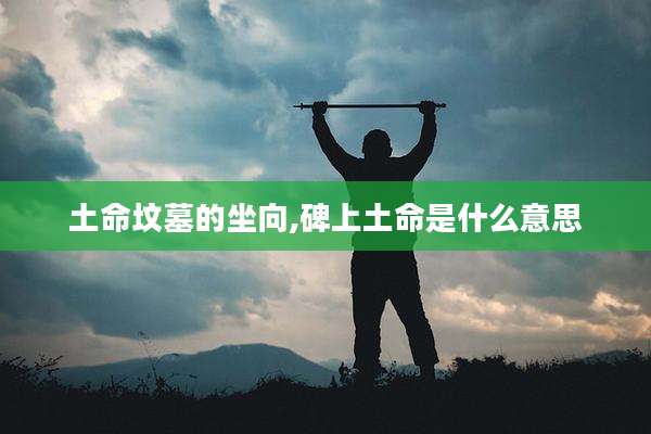 土命坟墓的坐向,碑上土命是什么意思