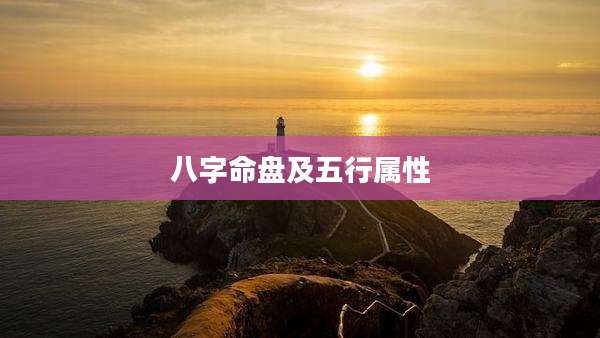 八字命盘及五行属性