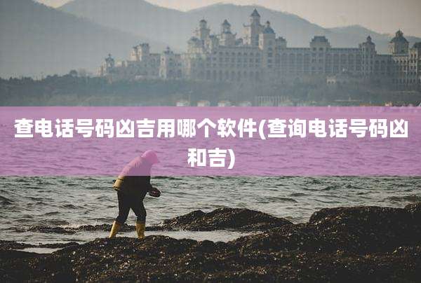 查电话号码凶吉用哪个软件(查询电话号码凶和吉)