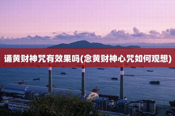 诵黄财神咒有效果吗(念黄财神心咒如何观想)