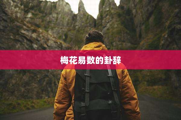 梅花易数的卦辞