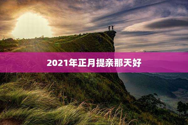 2021年正月提亲那天好