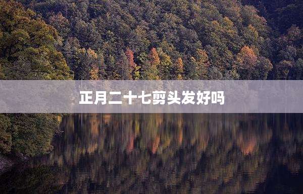 正月二十七剪头发好吗