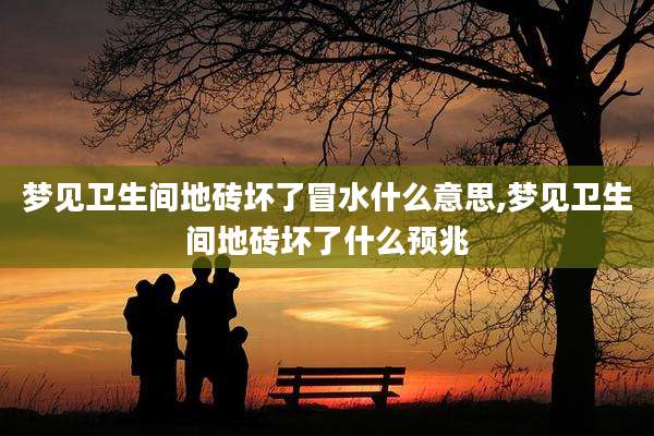 梦见卫生间地砖坏了冒水什么意思,梦见卫生间地砖坏了什么预兆