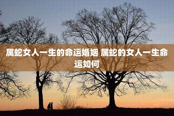 属蛇女人一生的命运婚姻 属蛇的女人一生命运如何