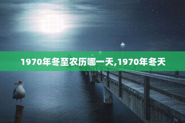 1970年冬至农历哪一天,1970年冬天