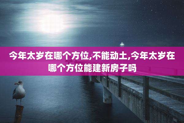 今年太岁在哪个方位,不能动土,今年太岁在哪个方位能建新房子吗