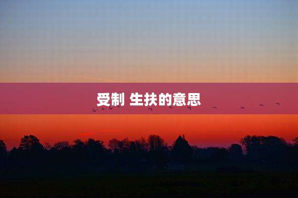 受制 生扶的意思