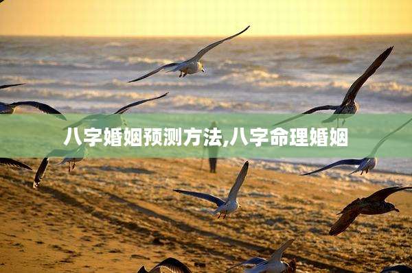 八字婚姻预测方法,八字命理婚姻