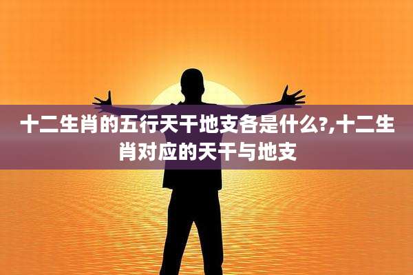 十二生肖的五行天干地支各是什么?,十二生肖对应的天干与地支