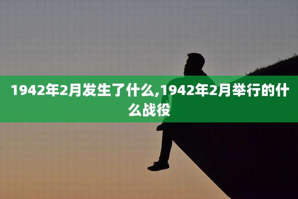 1942年2月发生了什么,1942年2月举行的什么战役