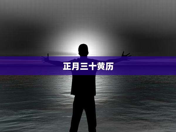 正月三十黄历