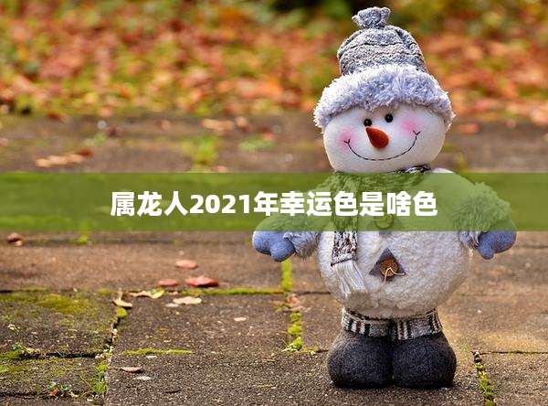 属龙人2021年幸运色是啥色