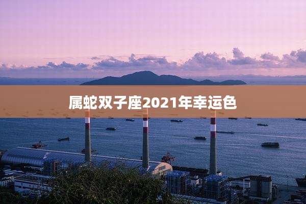 属蛇双子座2021年幸运色
