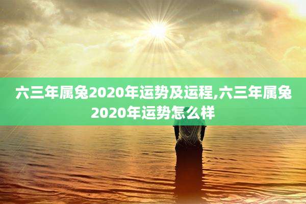 六三年属兔2020年运势及运程,六三年属兔2020年运势怎么样