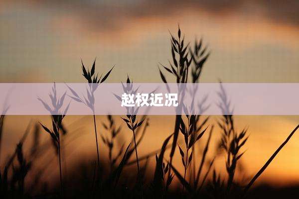 赵权近况