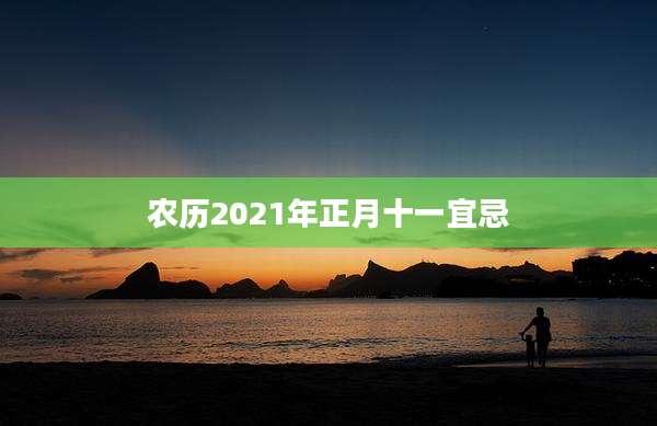 农历2021年正月十一宜忌