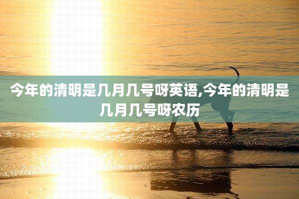 今年的清明是几月几号呀英语,今年的清明是几月几号呀农历