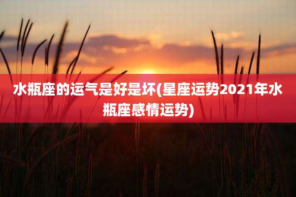 水瓶座的运气是好是坏(星座运势2021年水瓶座感情运势)