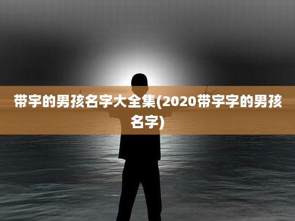 带宇的男孩名字大全集(2020带宇字的男孩名字)