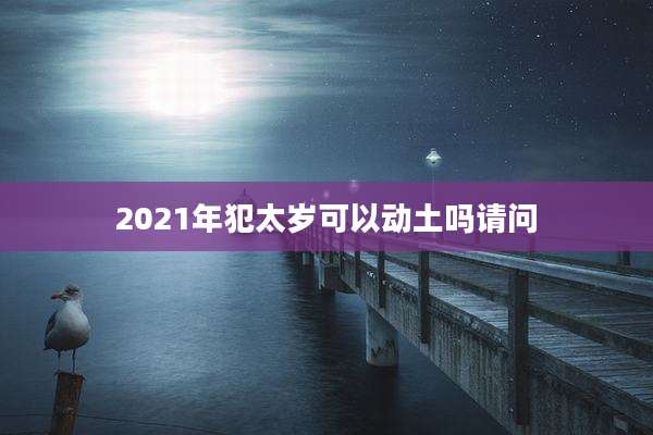 2021年犯太岁可以动土吗请问