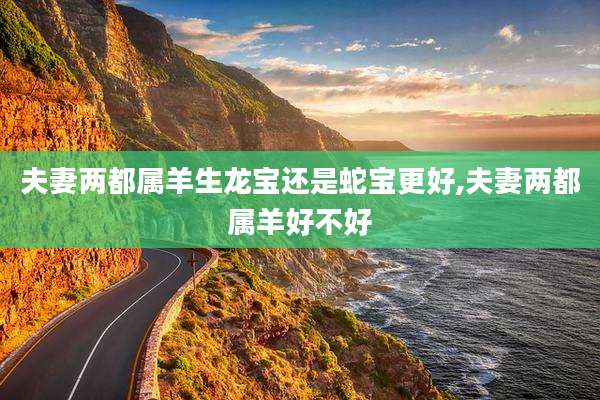 夫妻两都属羊生龙宝还是蛇宝更好,夫妻两都属羊好不好