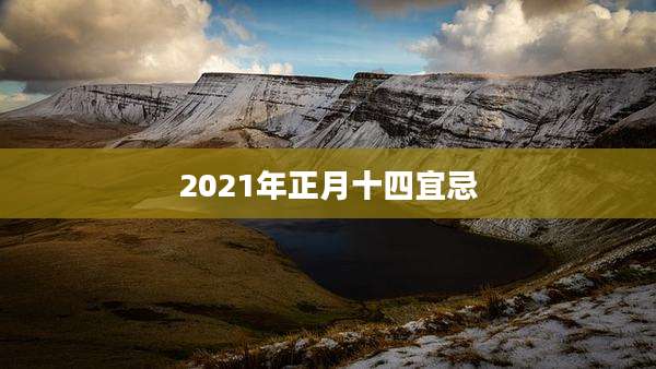 2021年正月十四宜忌