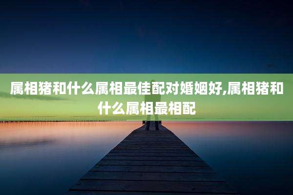 属相猪和什么属相最佳配对婚姻好,属相猪和什么属相最相配