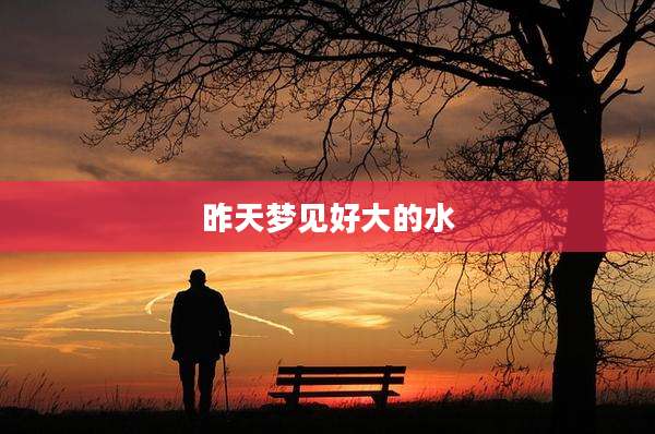 昨天梦见好大的水