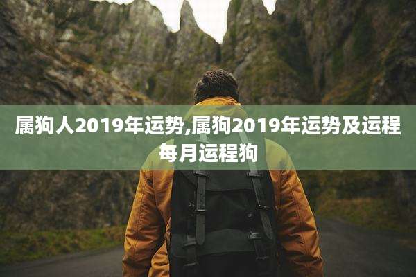 属狗人2019年运势,属狗2019年运势及运程每月运程狗