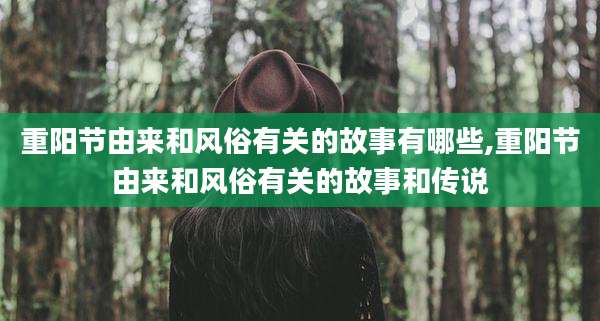 重阳节由来和风俗有关的故事有哪些,重阳节由来和风俗有关的故事和传说