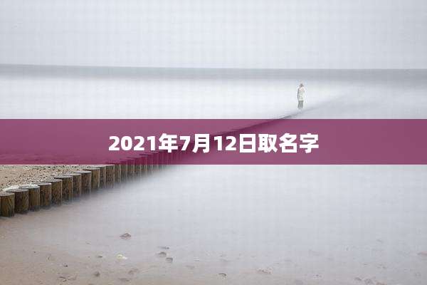 2021年7月12日取名字