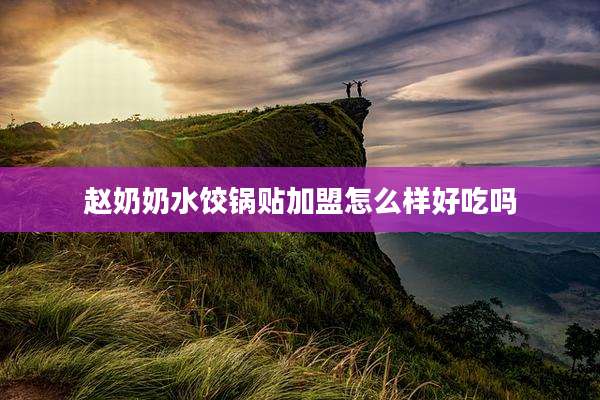 赵奶奶水饺锅贴加盟怎么样好吃吗