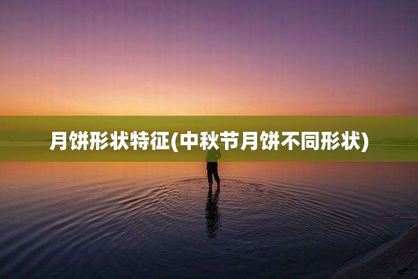 月饼形状特征(中秋节月饼不同形状)