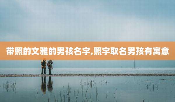 带照的文雅的男孩名字,照字取名男孩有寓意