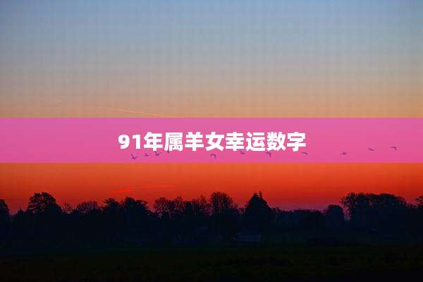 91年属羊女幸运数字