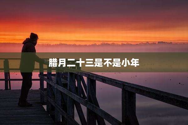 腊月二十三是不是小年